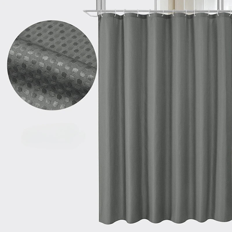 Waffle Waterproof Shower Curtain