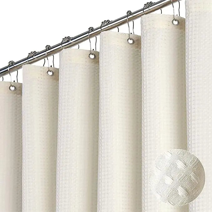 Waffle Waterproof Shower Curtain