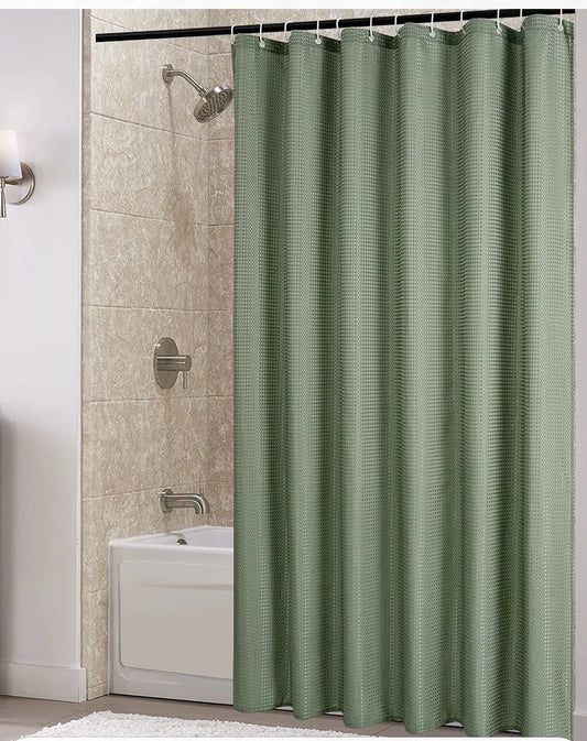 Waffle Waterproof Shower Curtain