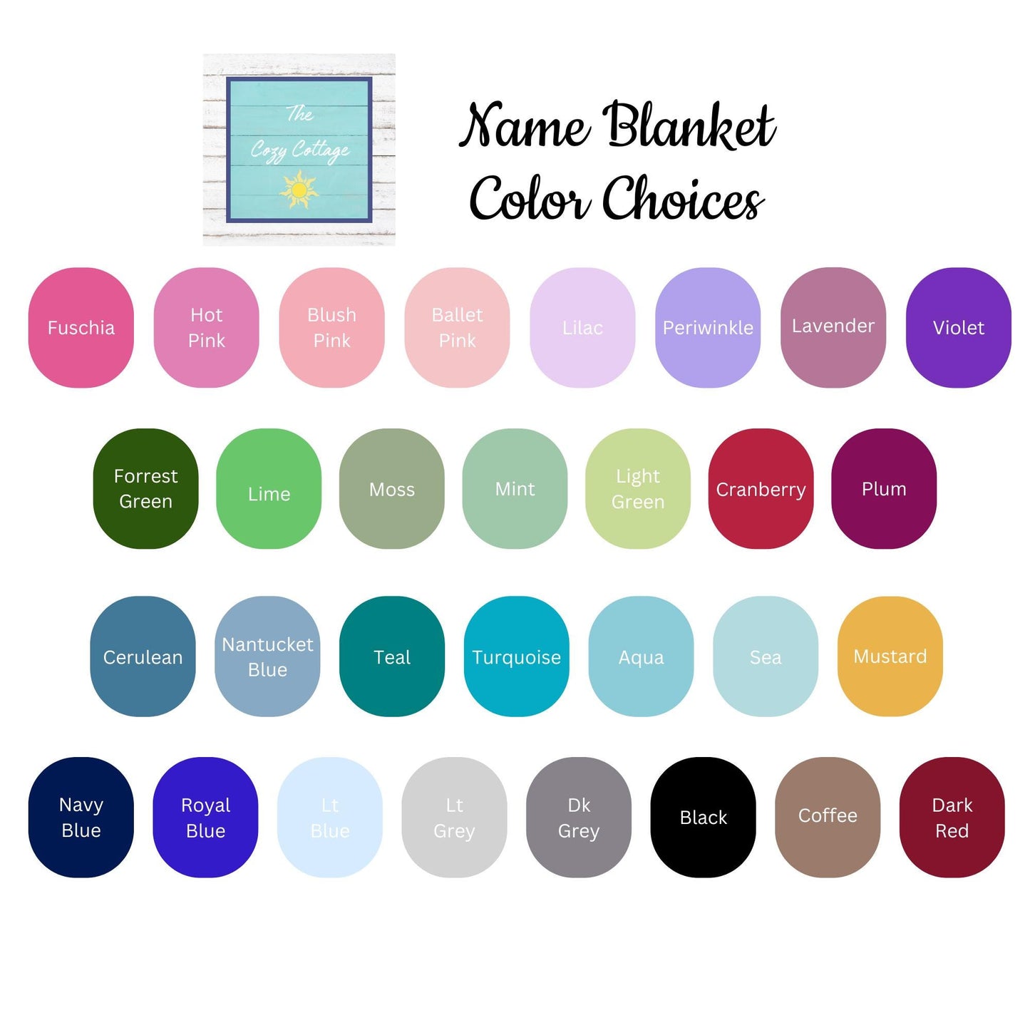 Customizable Name Blanket