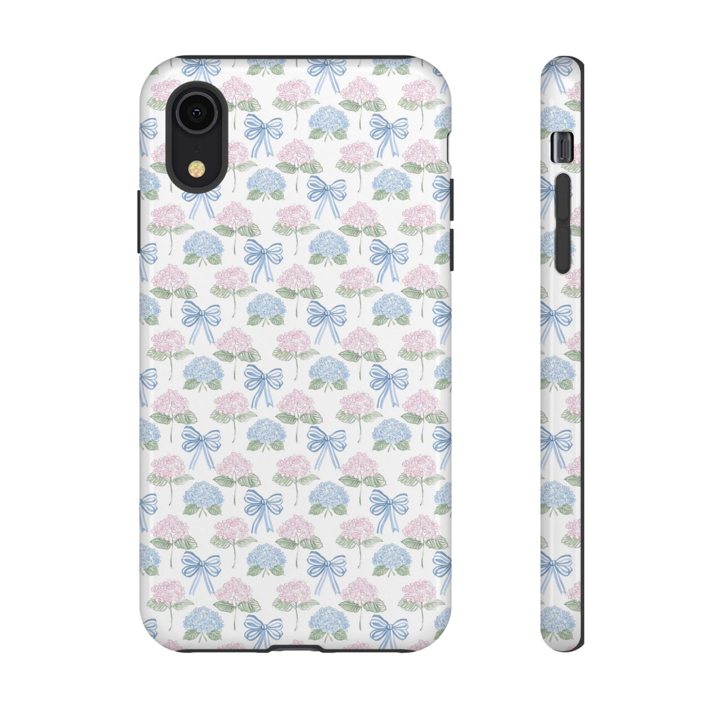 Custom Phone Case, Watercolor Hydrangeas