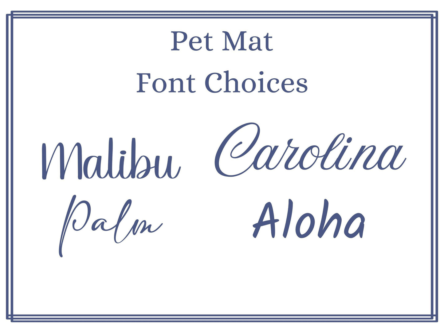 Custom Pet Mat, Dog Food Placemat