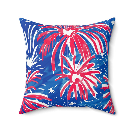 Custom Throw Pillow, Fireworks