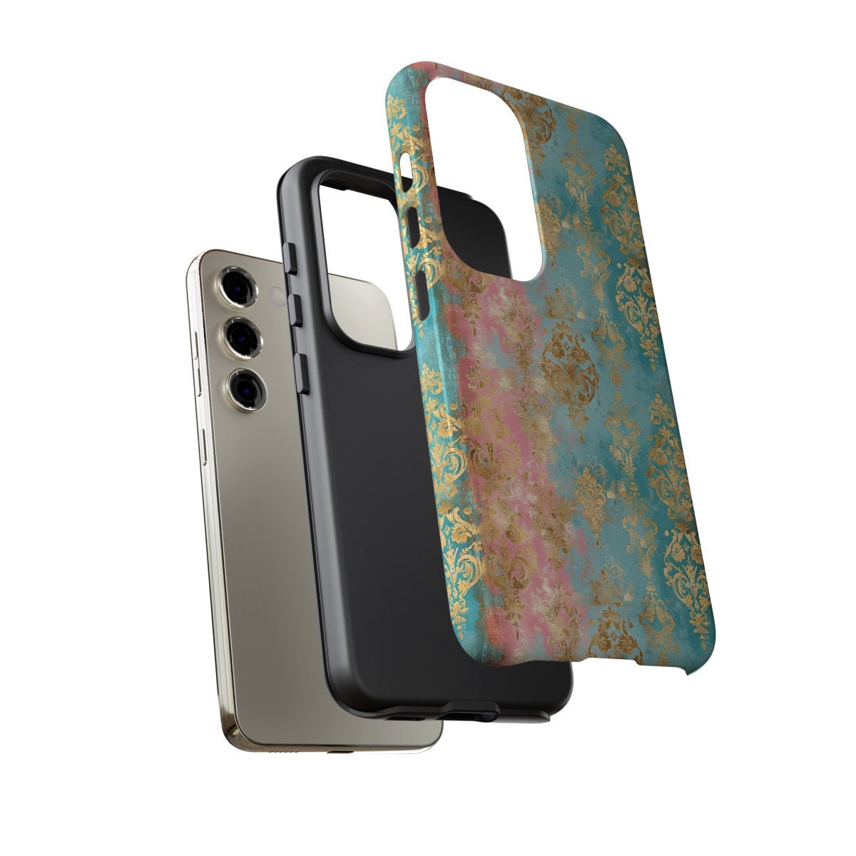 Custom Phone Case, Elegant Damask