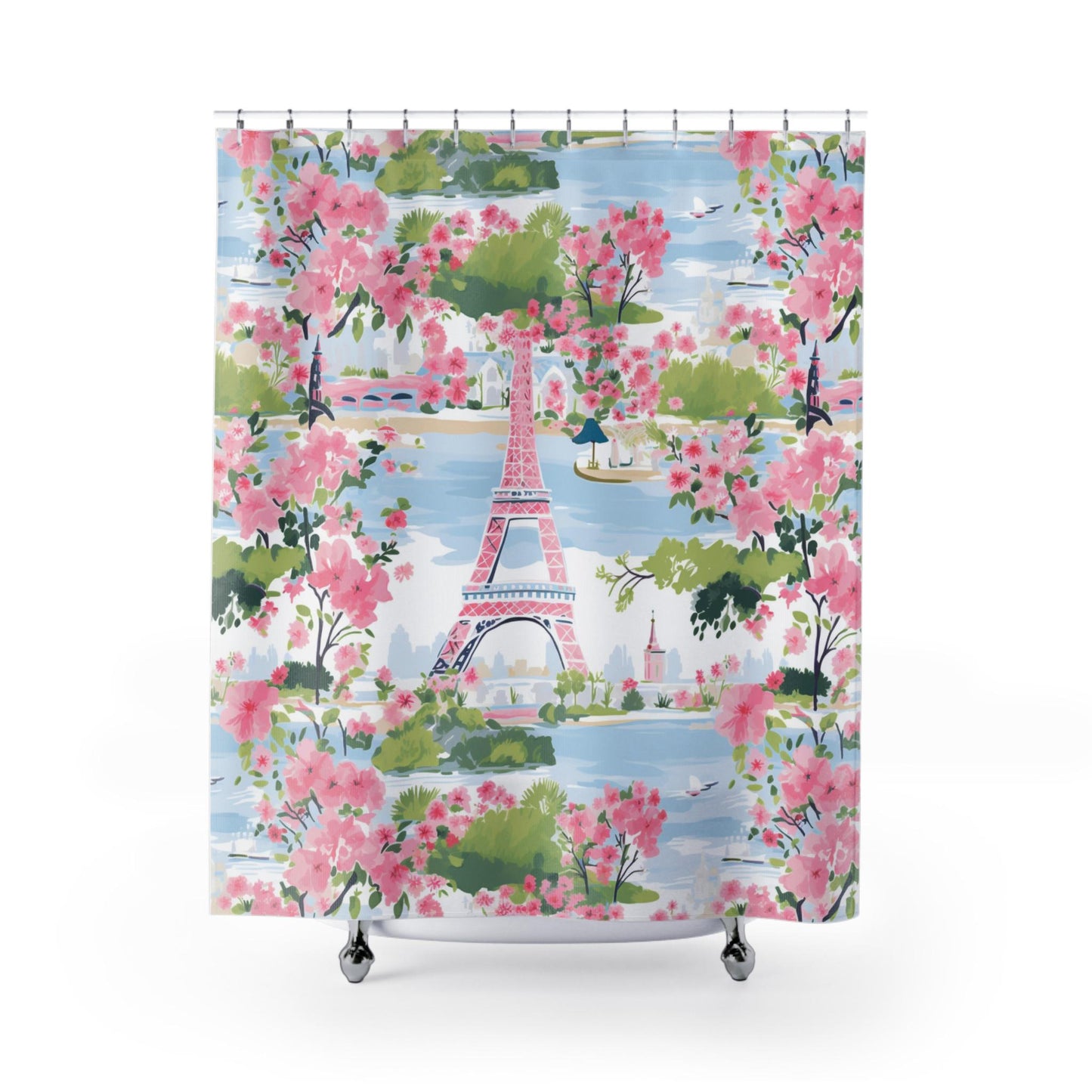 Custom Shower Curtain, Eiffel Tower