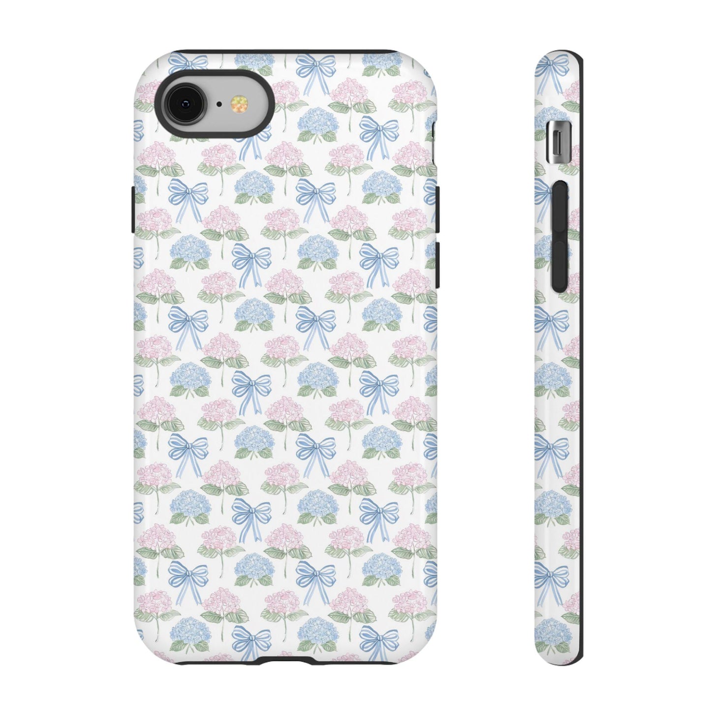 Custom Phone Case, Watercolor Hydrangeas