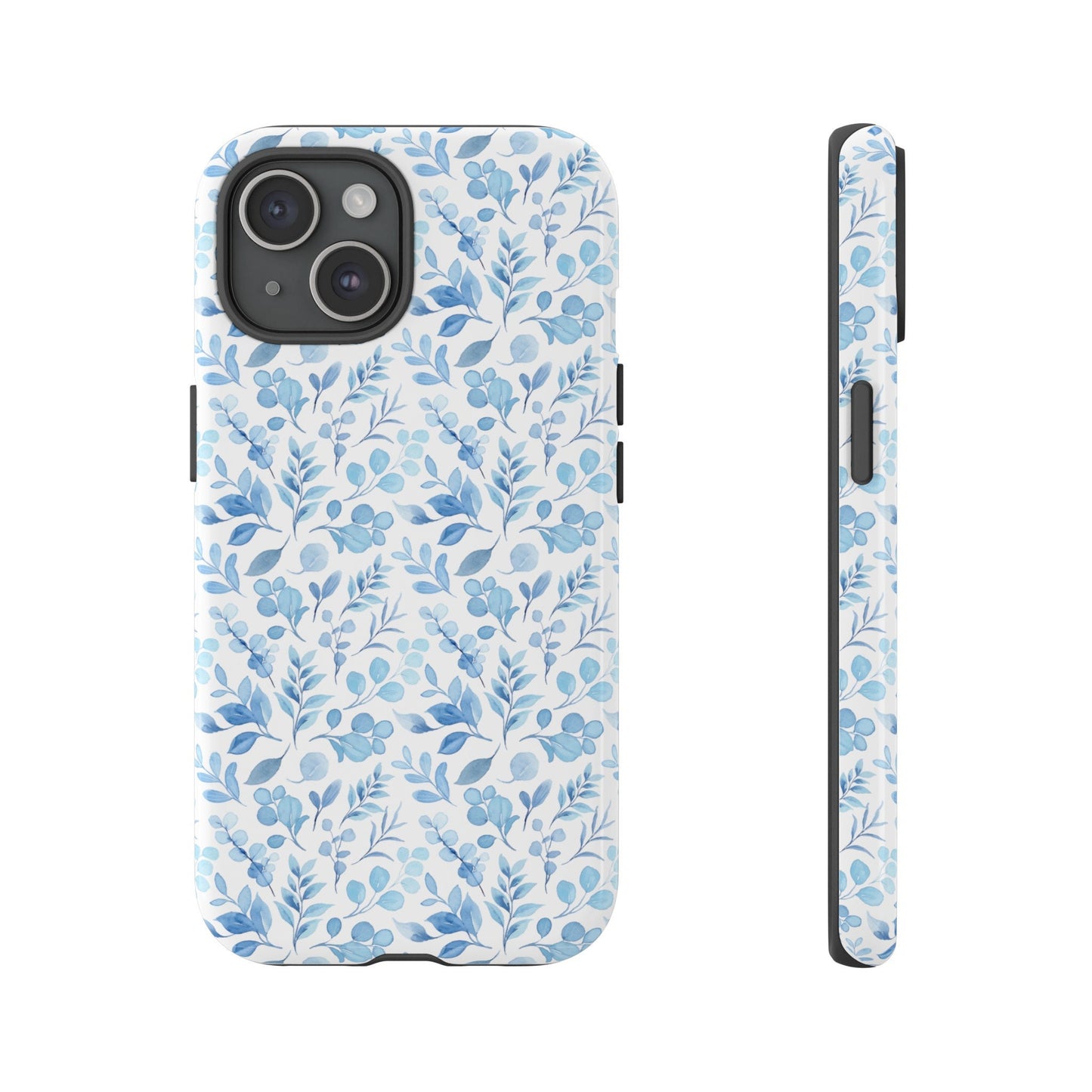 Custom Phone Case, Blue Floral