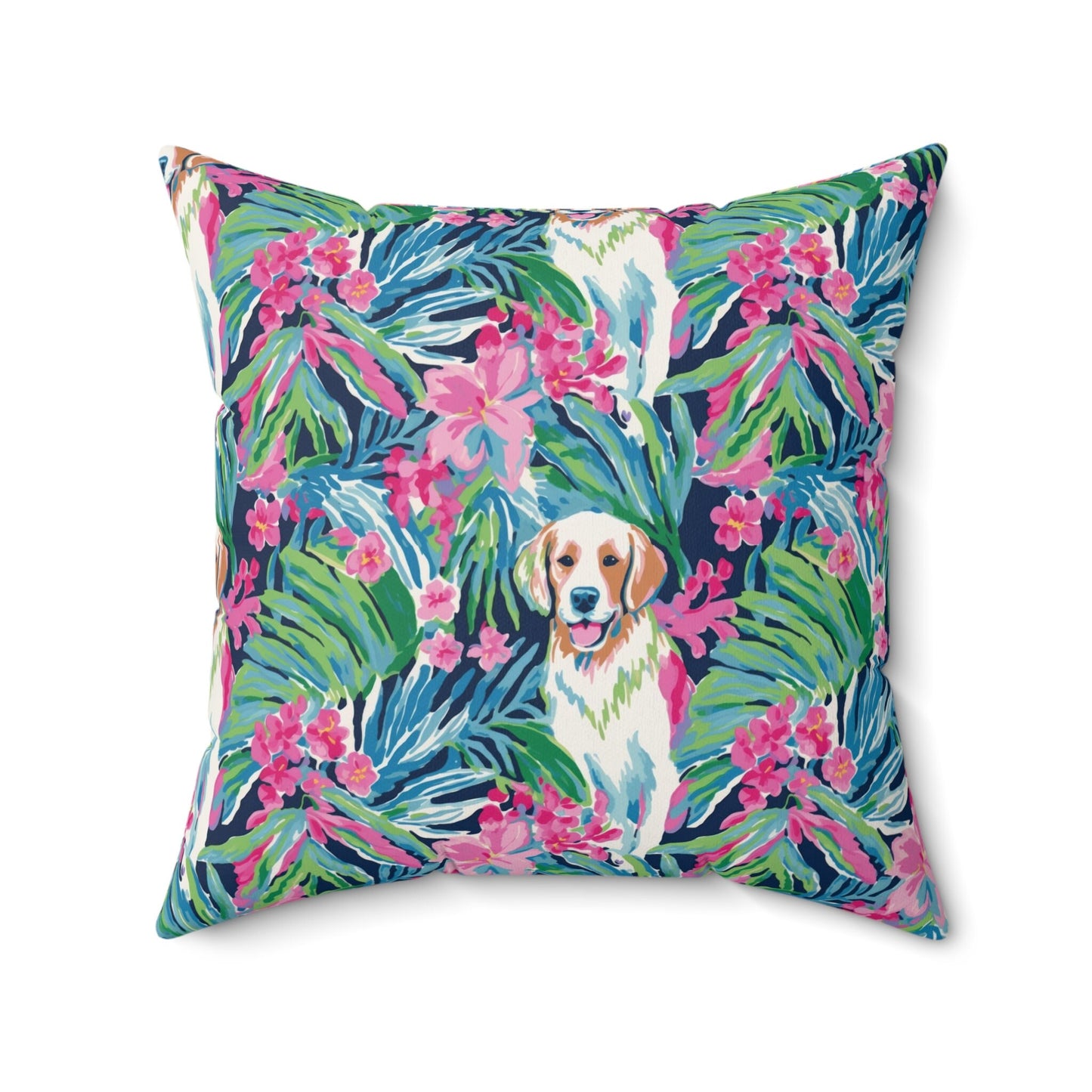 Custom Throw Pillow, Preppy Dog