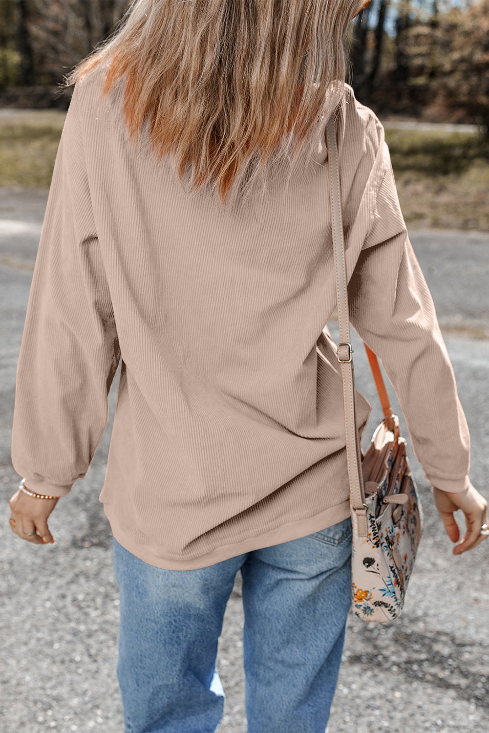 Fotoball Game Day Embroidered Corduroy Sweatshirt