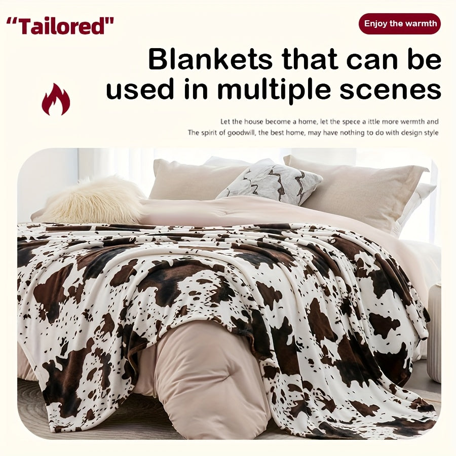 Cow Print Blanket