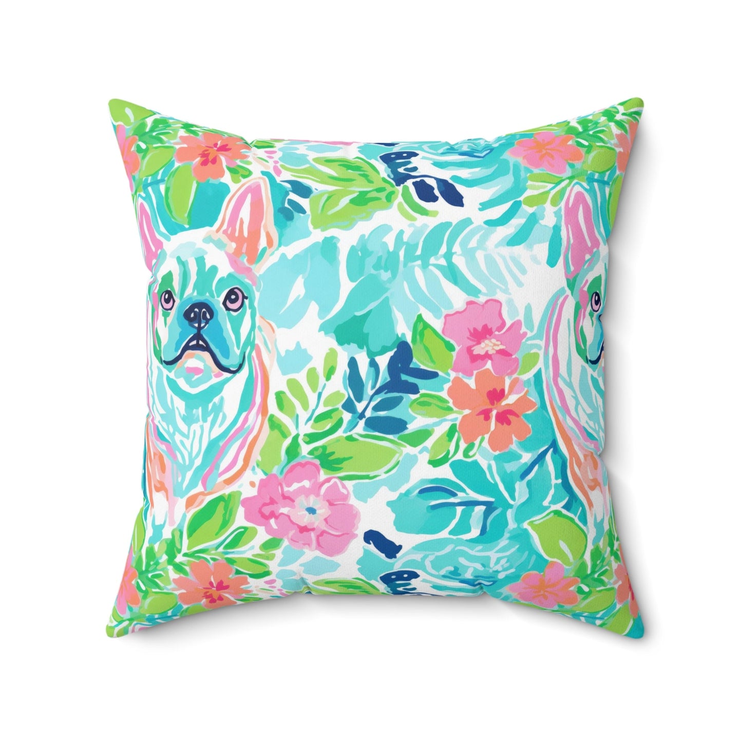Custom Throw Pillow, Frenchie
