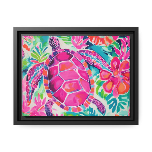 Framed Wall Art, Coastal Art, Sea Turtle Watercolor, Beach House Decor