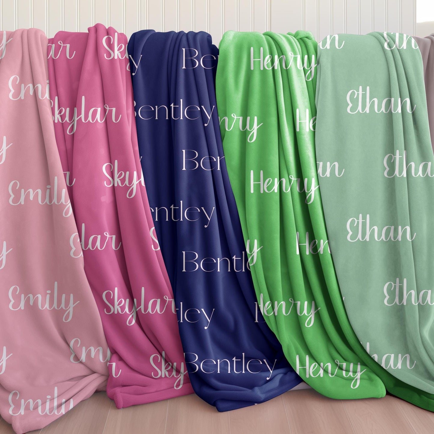 Customizable Name Blanket