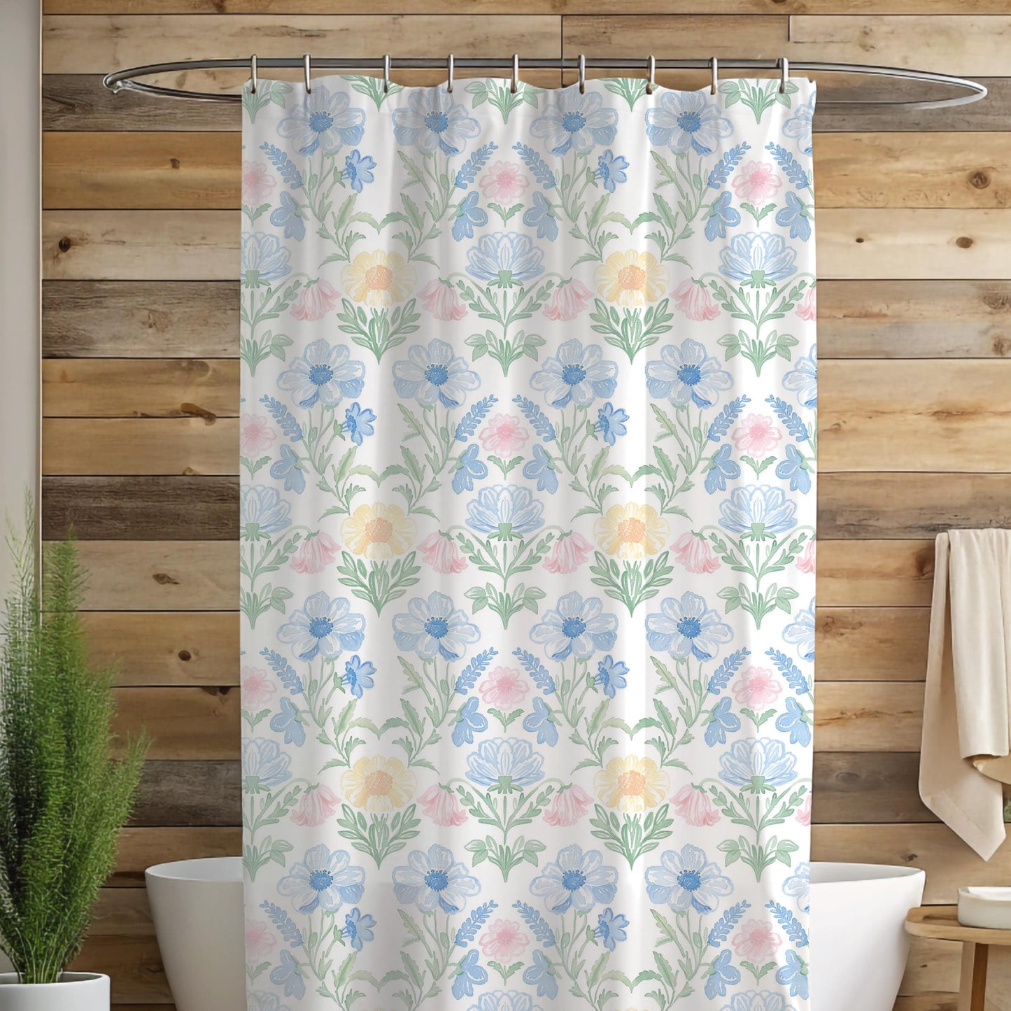 Custom Shower Curtain, Grandmillenial Floral