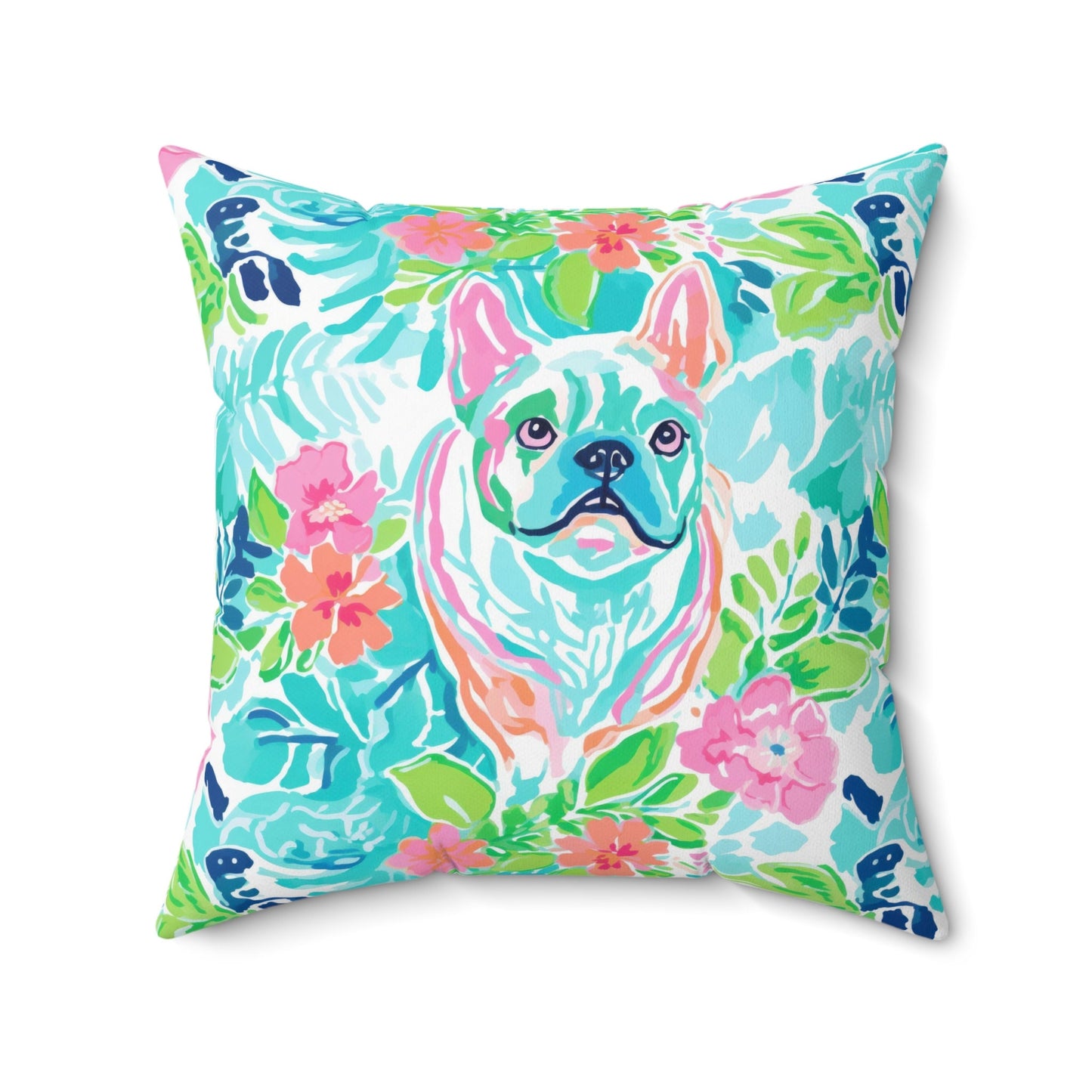 Custom Throw Pillow, Frenchie