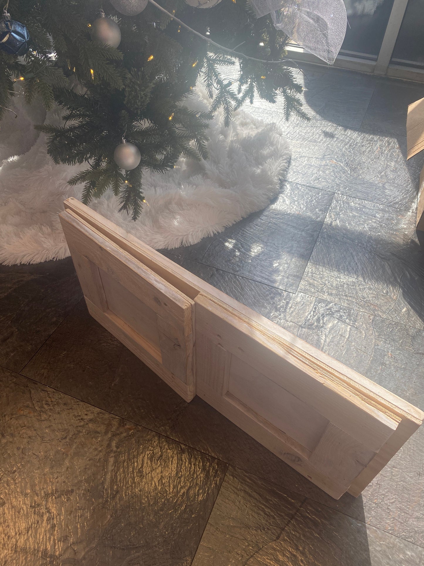 Folding Christmas Tree Box | Collapsible Tree Base | Tree Skirt | Customizable