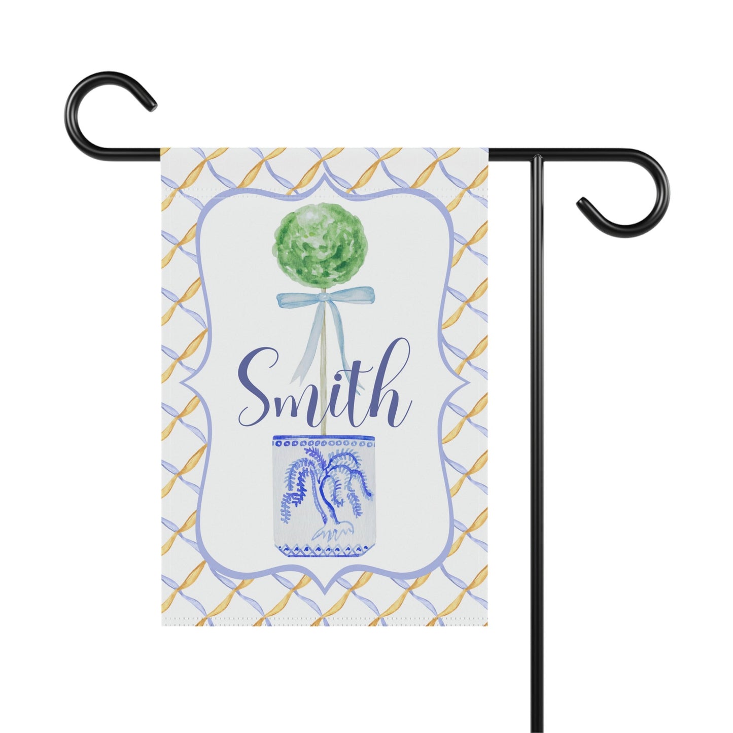 Personalized Garden Flag | Welcome Flag | Fall Spring Summer Garden Flag | Initial Flag | Yard Decor | Outdoor Decor | Topiary