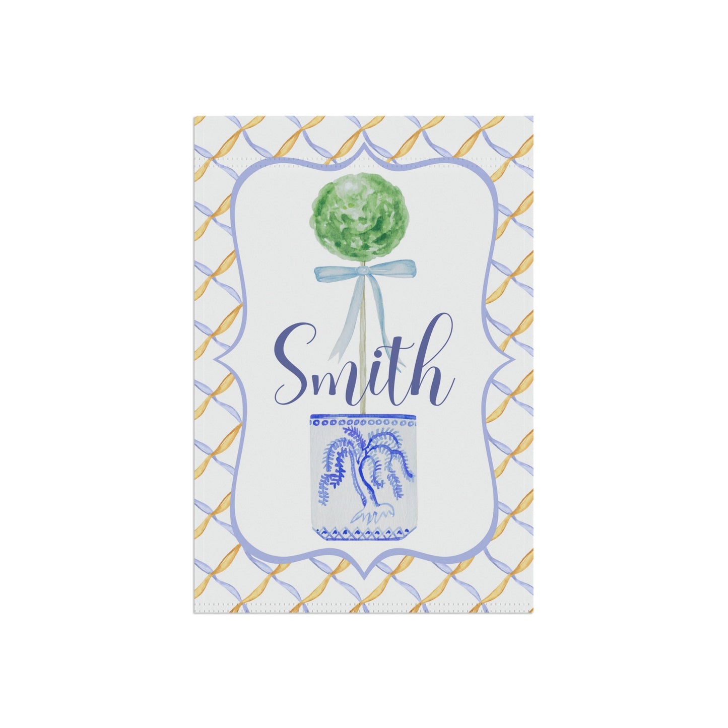 Personalized Garden Flag | Welcome Flag | Fall Spring Summer Garden Flag | Initial Flag | Yard Decor | Outdoor Decor | Topiary