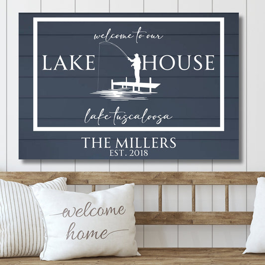 Beach or Lake House Aluminum Sign