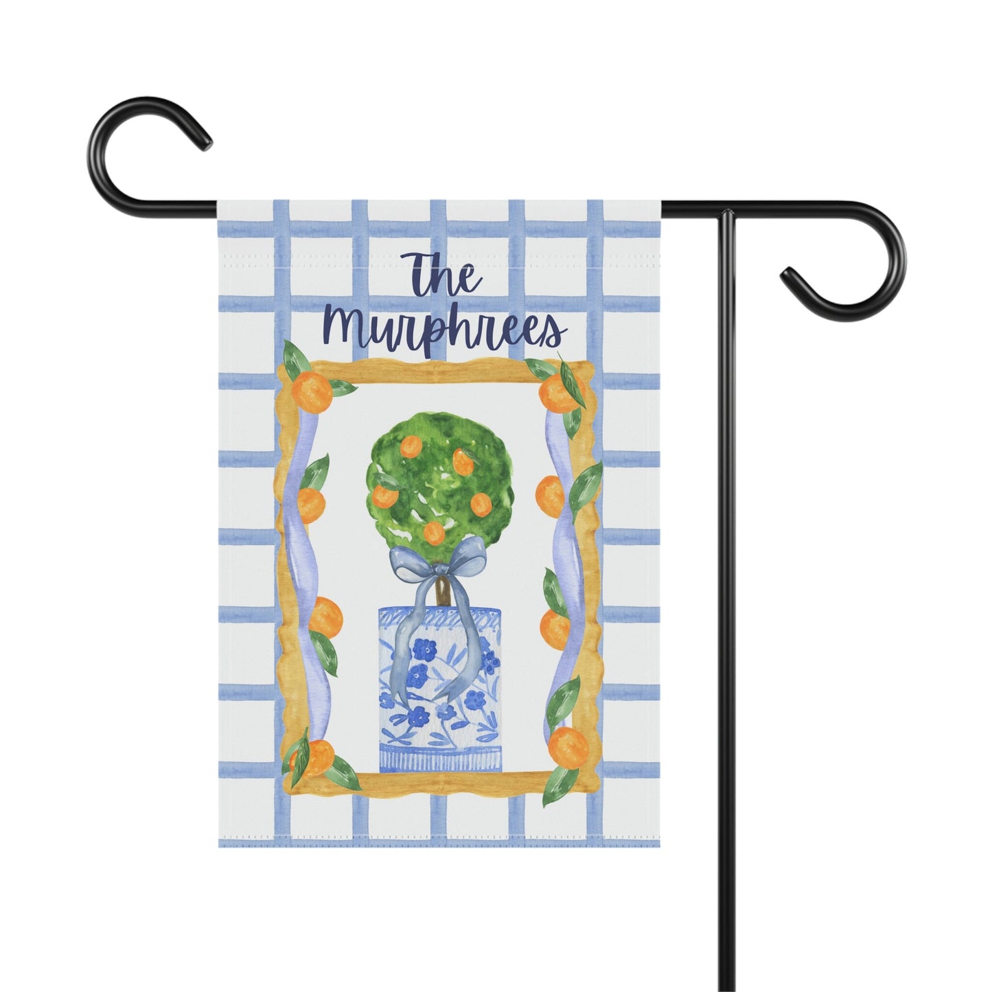 Personalized Lemon Garden Flag | Welcome Flag | Fall Spring Summer Garden Flag | Initial Flag | Yard Decor | Outdoor Decor | Topiary Decor