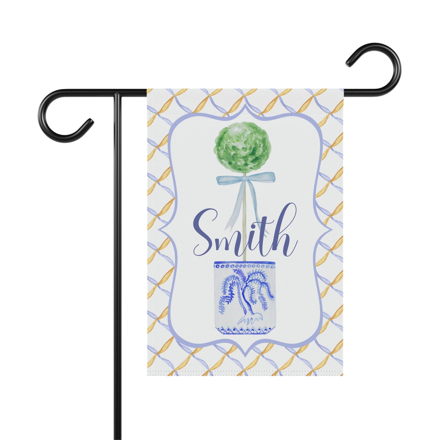 Personalized Garden Flag | Welcome Flag | Fall Spring Summer Garden Flag | Initial Flag | Yard Decor | Outdoor Decor | Topiary