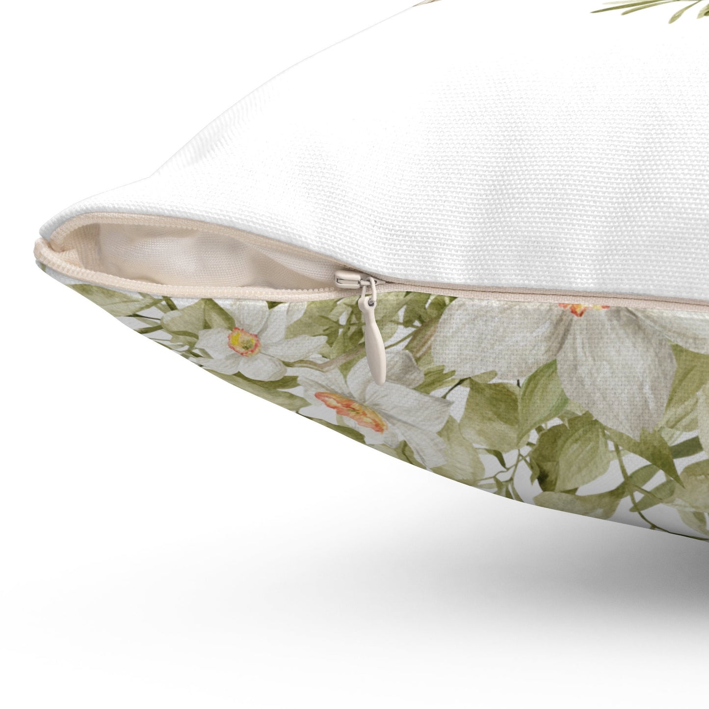 Spring Bunny Pillow | Throw Pillow | Easter | Watercolor Spring Design | Spun Polyester Square Pillow
