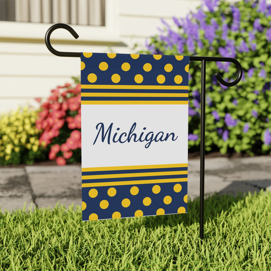 Michigan Football Home Decor, Garden Flag, Football Season