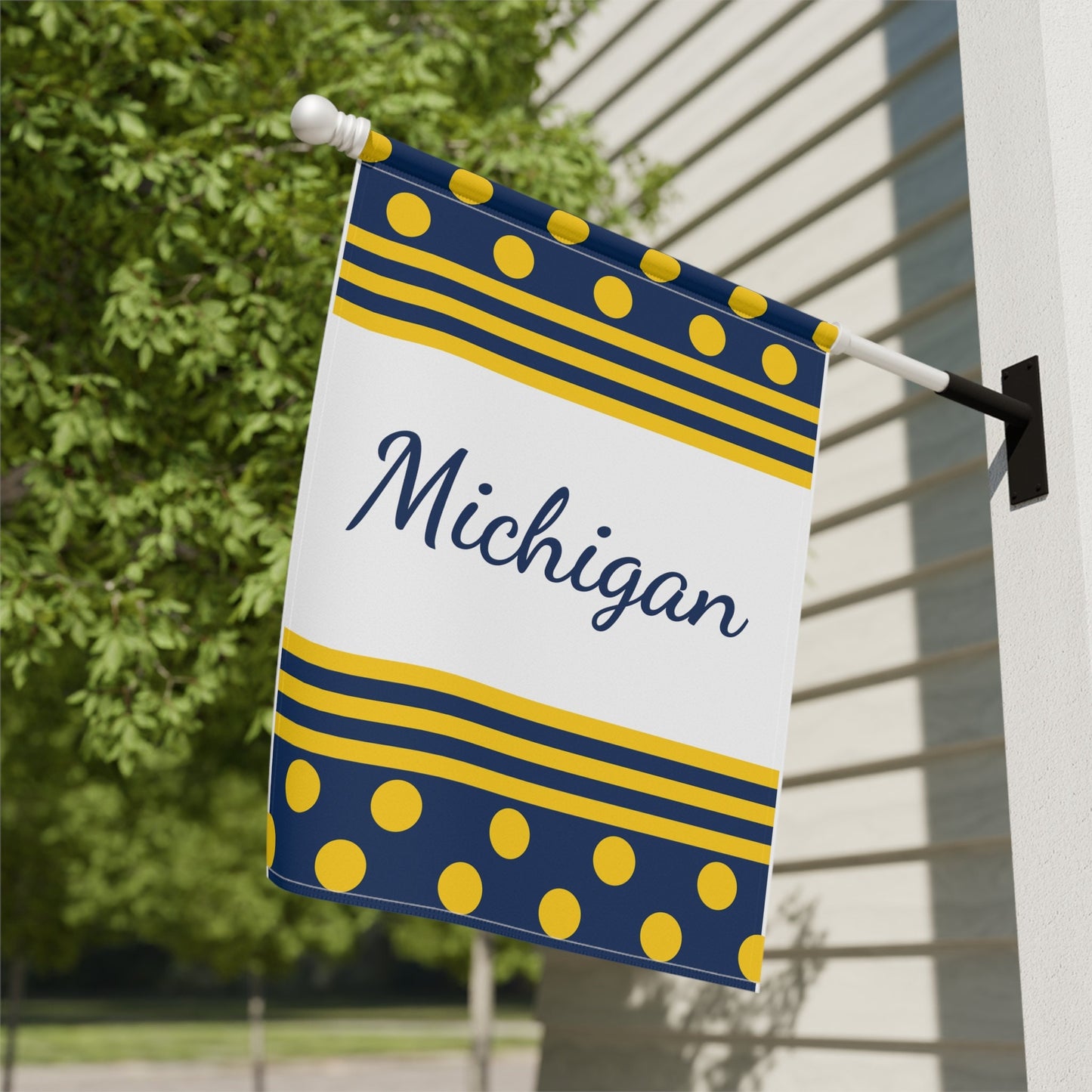 Michigan Football Home Decor, Garden Flag, Football Season