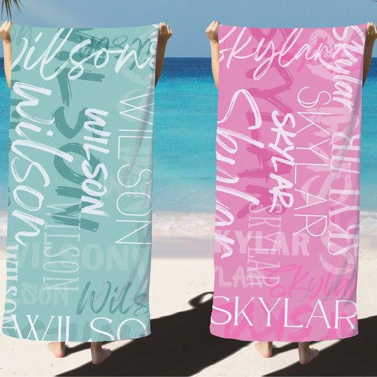 Personalized Beach Towel