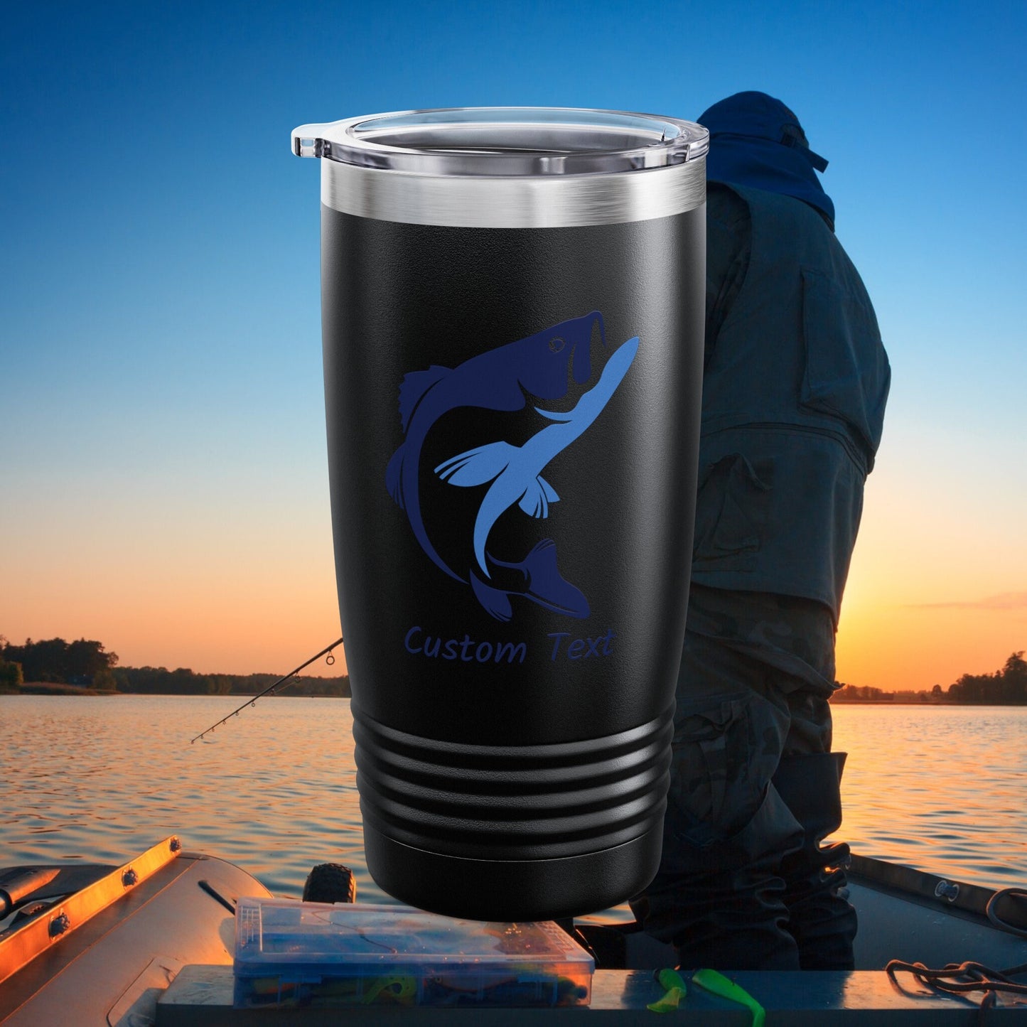 Gift for Dad, Father's Day Gift, Fishing Personalized Cup