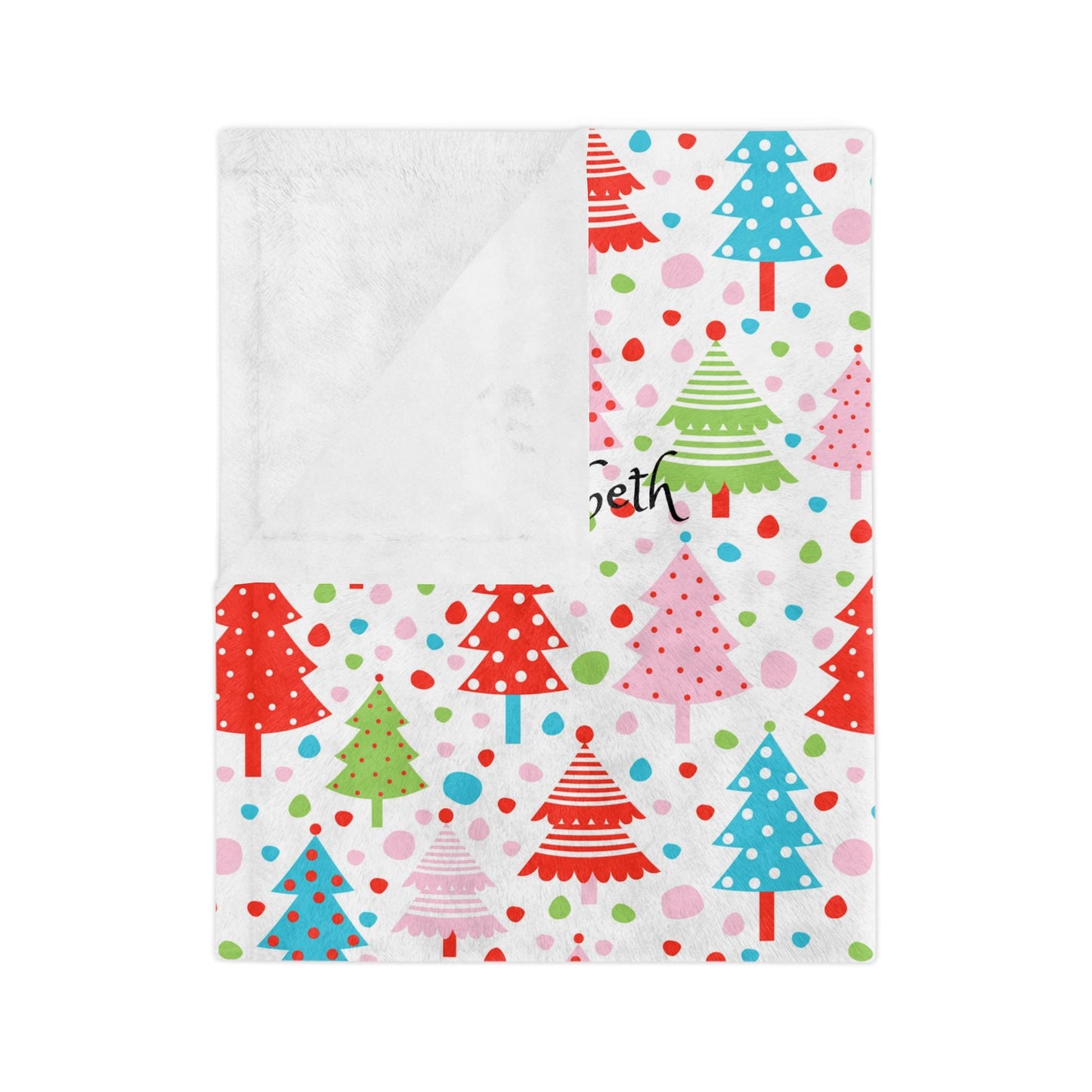 Personalized Christmas Trees Blanket