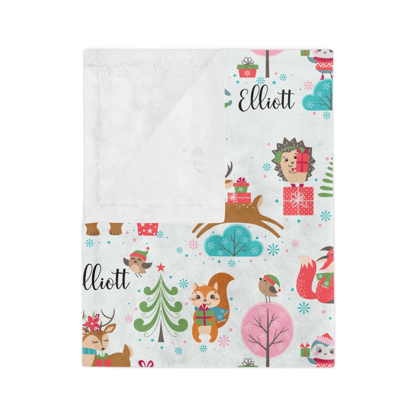 Personalized Christmas Animals Blanket