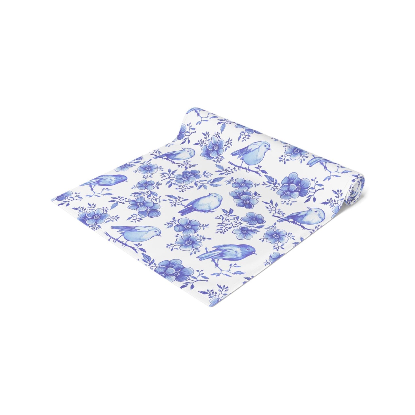 Blue Toile Day Table Runner