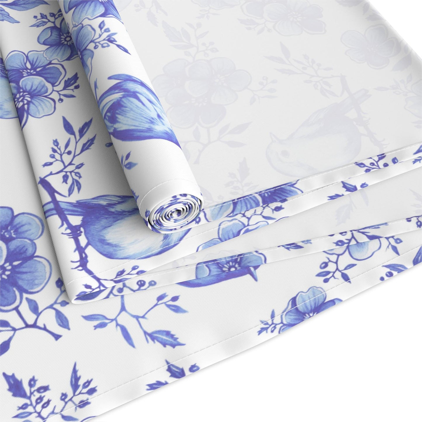 Blue Toile Day Table Runner