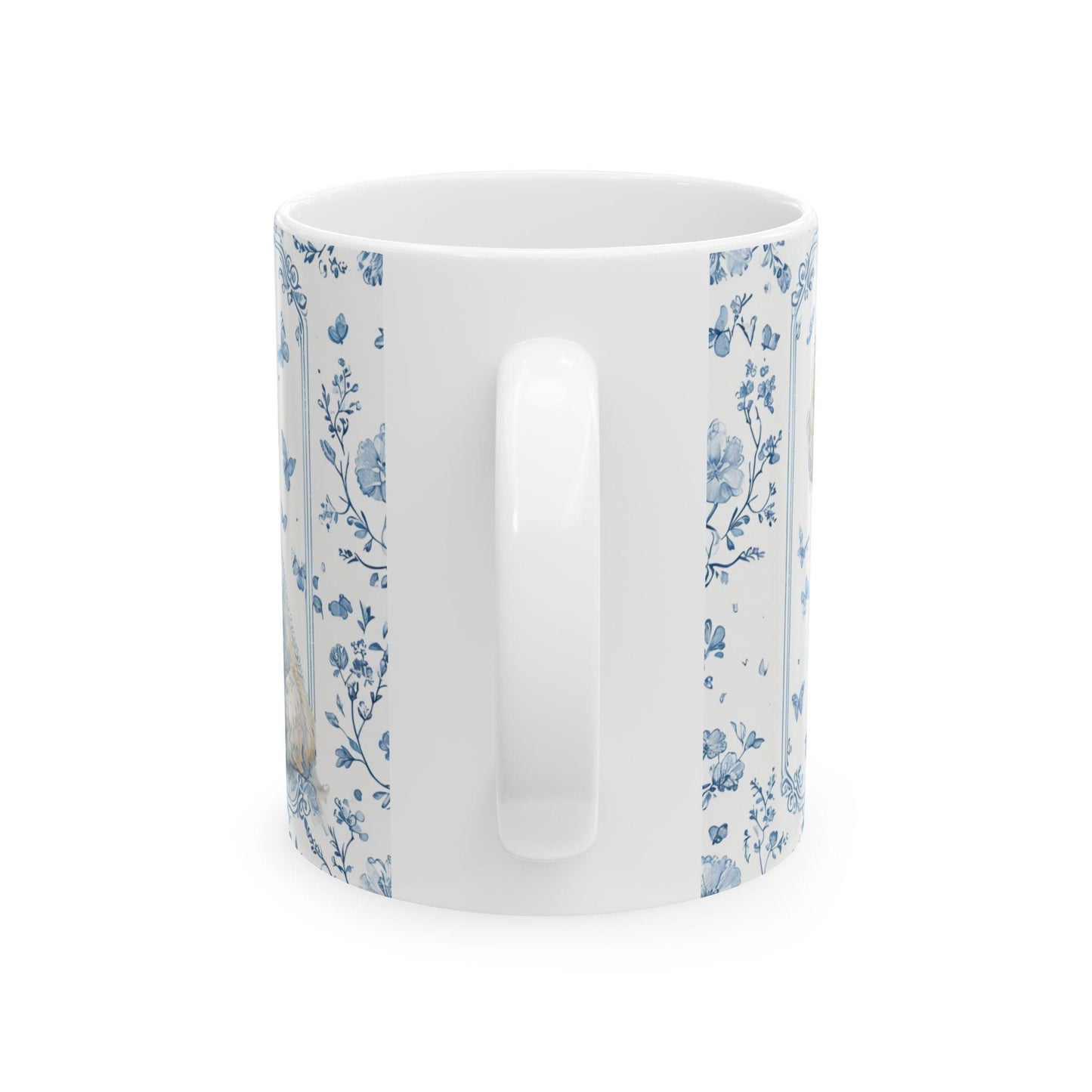 French Toile Dog Coffee Mug