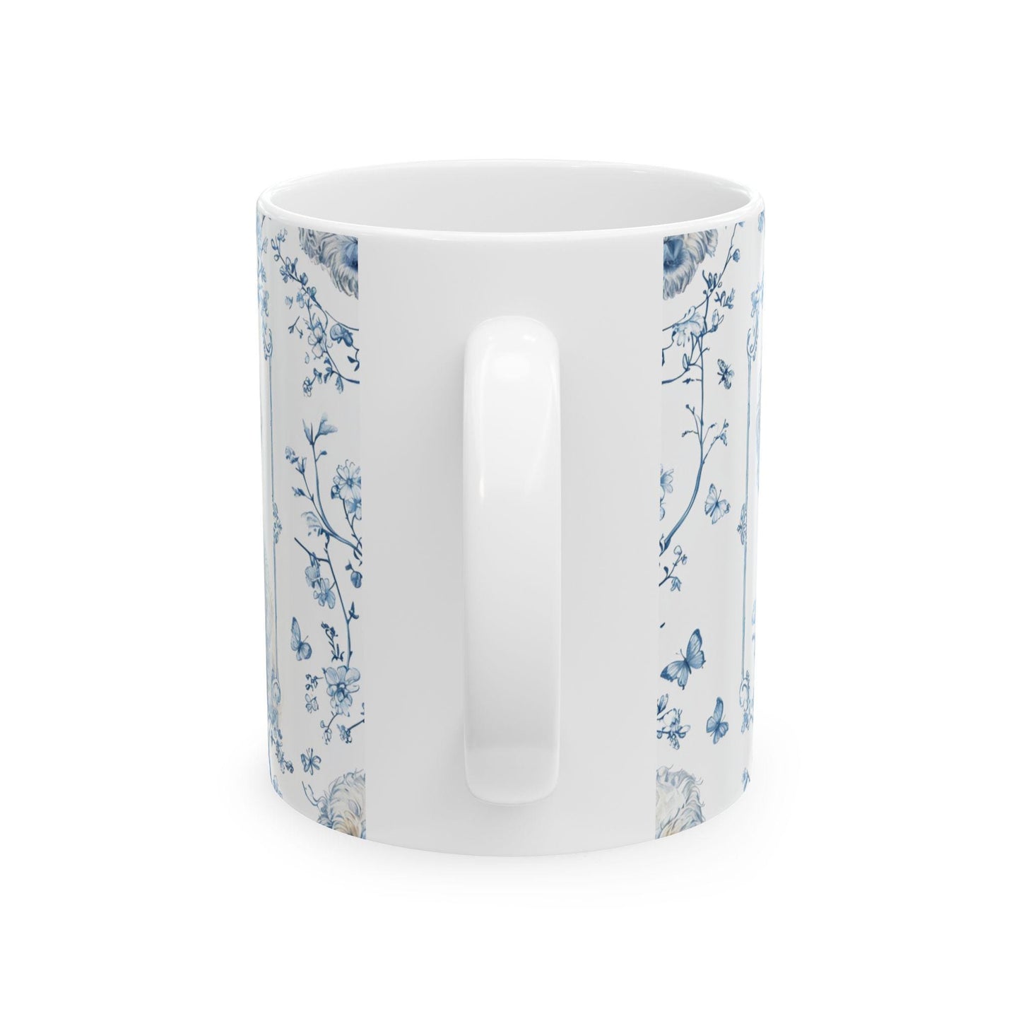 French Toile Dog Coffee Mug