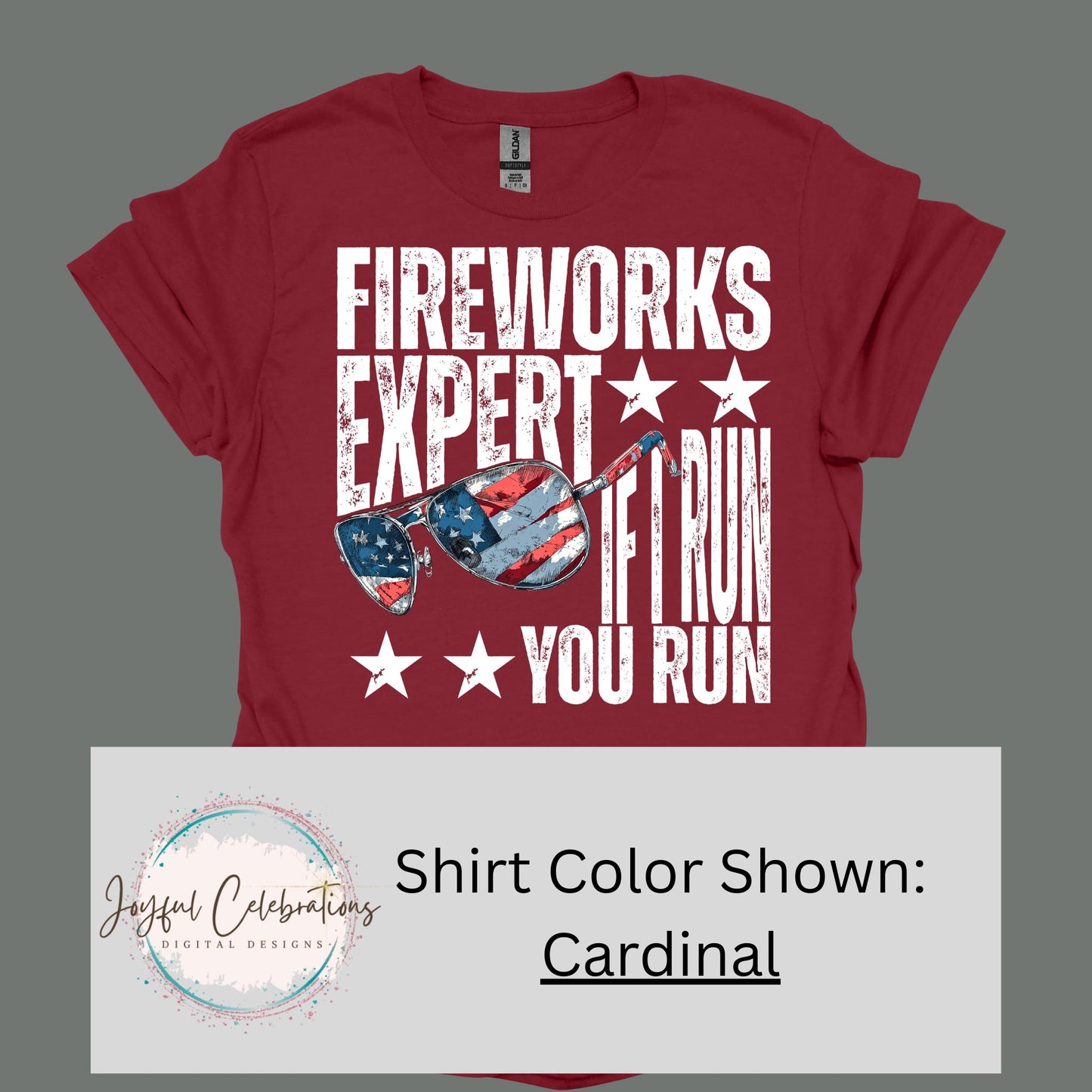 Men's Shirt 4th of July Fireworks Shirt