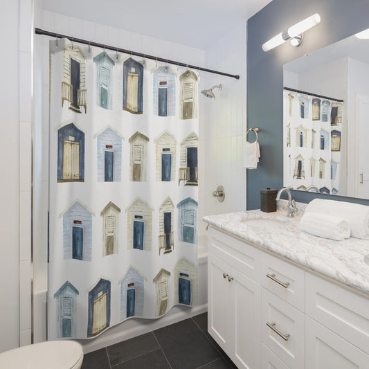 Vintage Beach House Shower Curtain