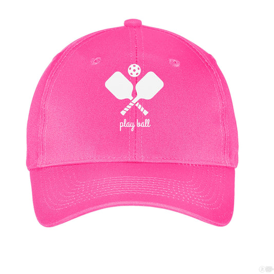 Pickleball Pink Baseball Hat