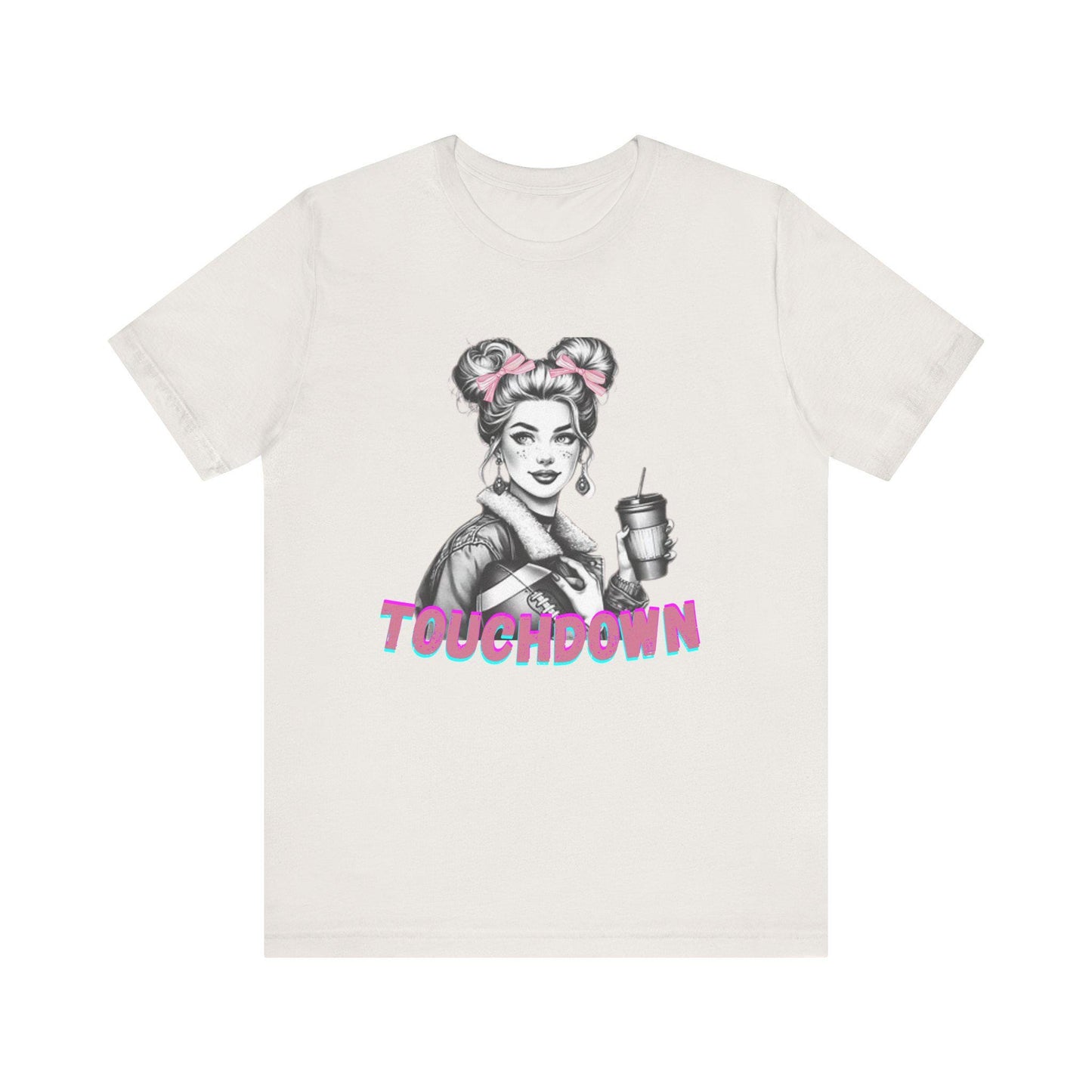 Football Season Tee, Game Day Shirt, Preppy Unisex Jersey Short Sleeve Tee, Cute T-shirt, College Football Apparel, Sunday Football Outfit